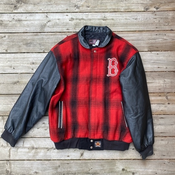 Vintage 90s Boston Red Sox Varsity Jacket MLB Merchandise JH Design XXL - Picture 6 of 15